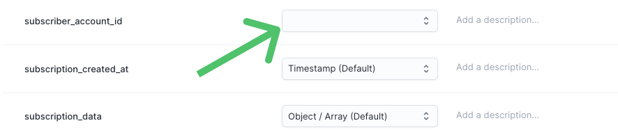 Model data types in the Hightouch UI