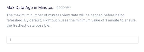 Tableau Max Data Age input